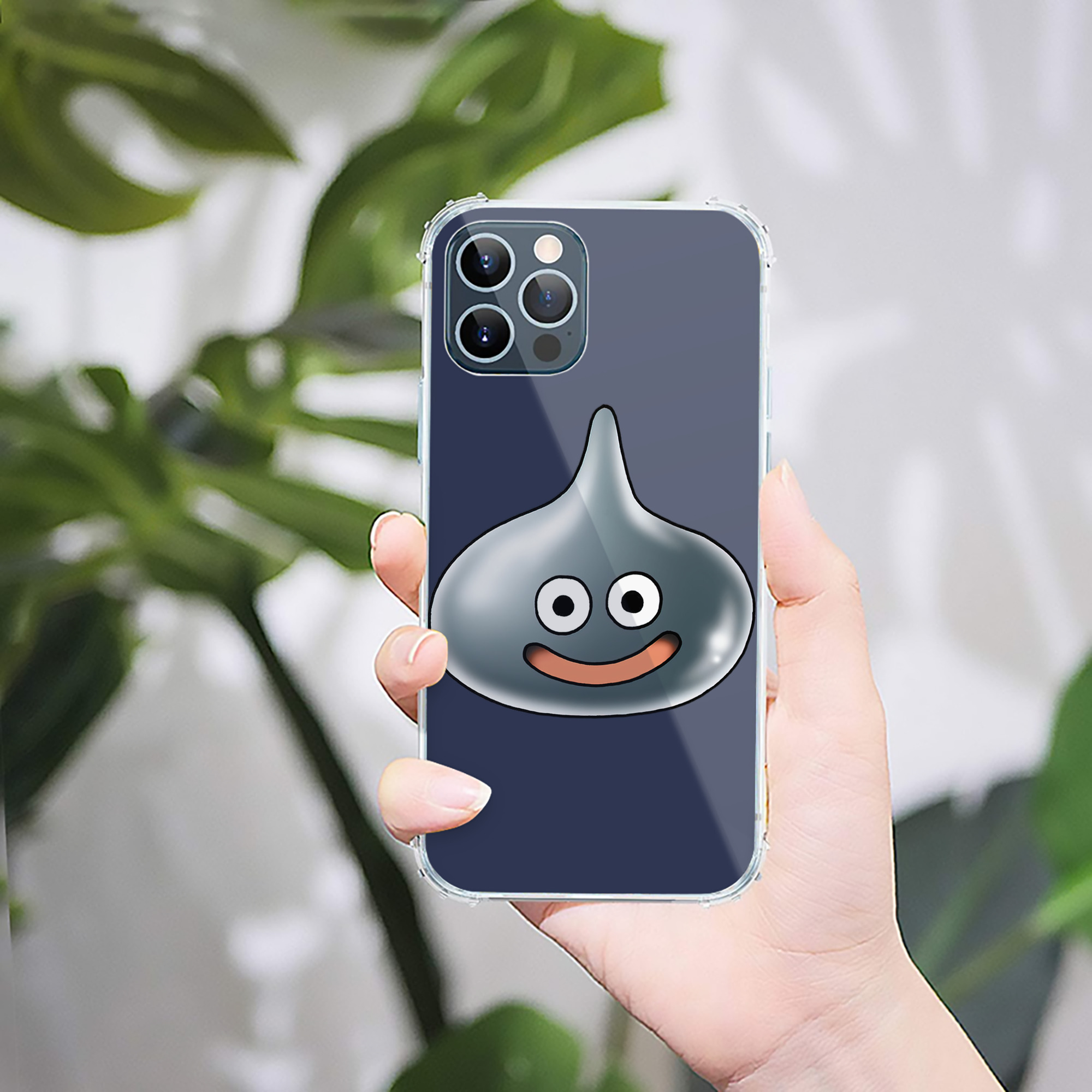 （画像用） ドラゴンクエスト Doragon Kuesuto Dragon Quest 【iPhone 12シリーズ対応】透明スマホケース（クリアソフトケース）